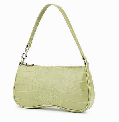 LUNA • CROC SHOULDER BAG