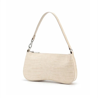 LUNA • CROC SHOULDER BAG
