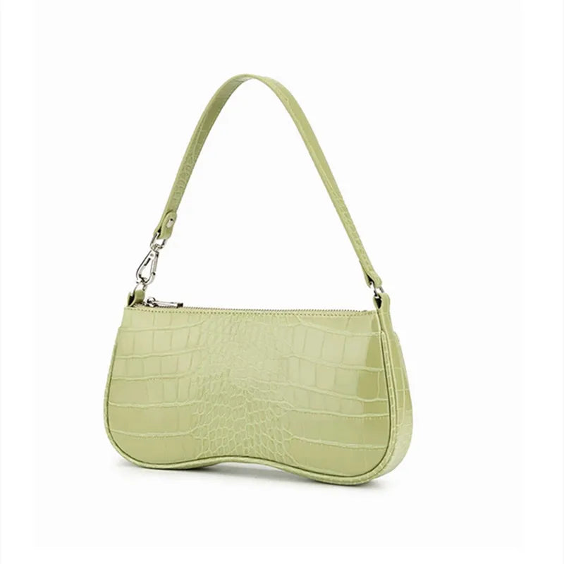 LUNA • CROC SHOULDER BAG