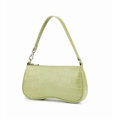 LUNA • CROC SHOULDER BAG