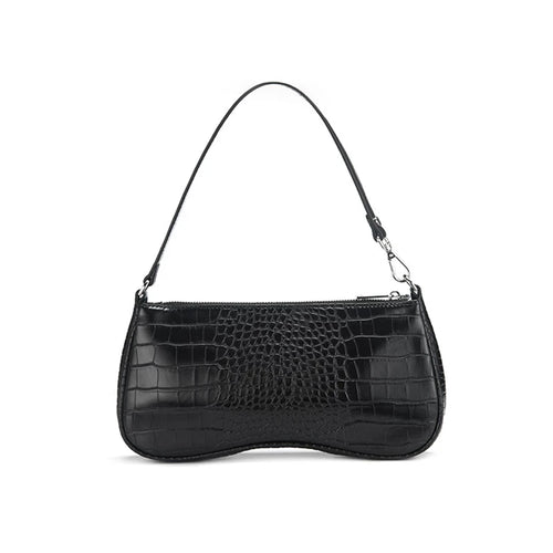 LUNA • CROC SHOULDER BAG