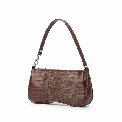 LUNA • CROC SHOULDER BAG